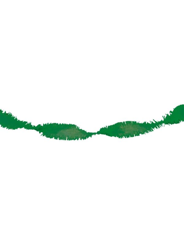 Groene Crepe Papier Slinger 6 Meter