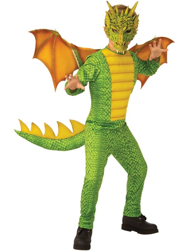 Groene Draak Kostuum met Vleugels Kinderen
