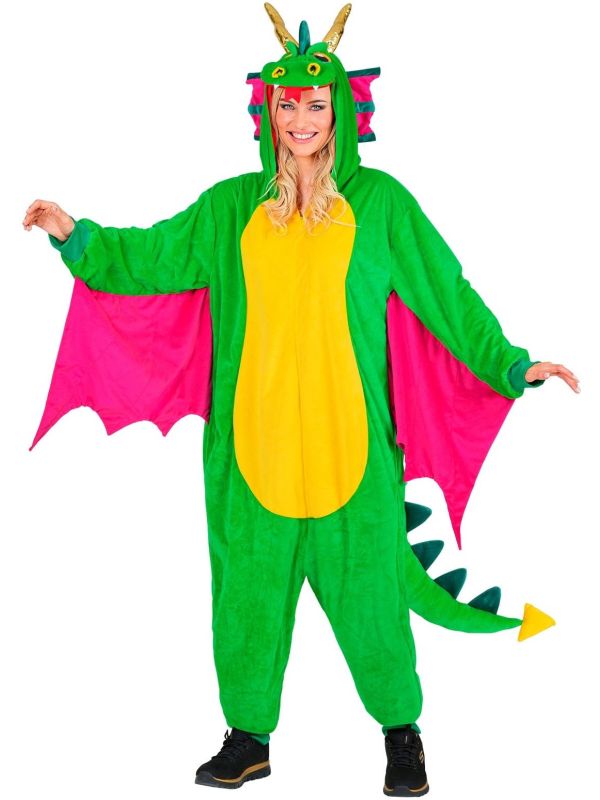 Groene Draak Onesie Dames Heren