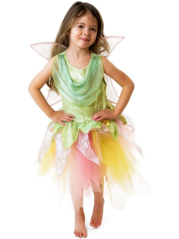 Groene Feeënjurk met Vleugels Meisjes