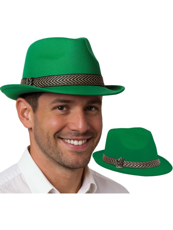 Groene Gangsterhoed voor Volwassenen