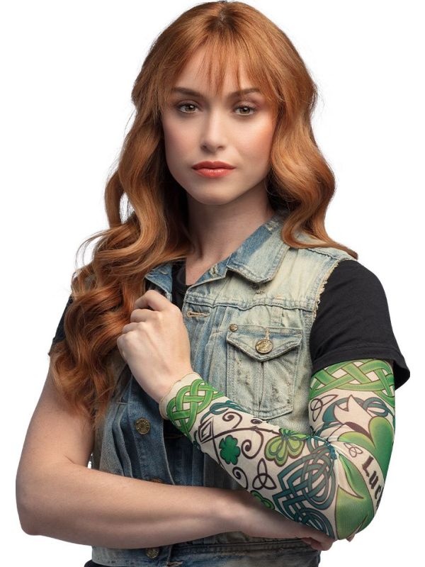 Groene Ierse Tatoeage Sleeve