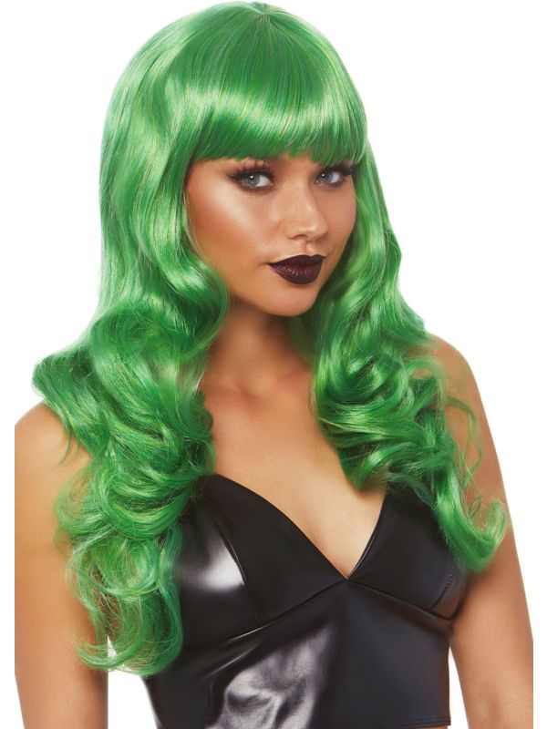 Groene Joker Pruik Dames