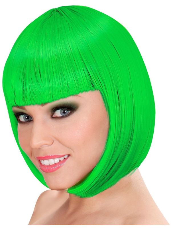 Groene Lou Lou Pruik