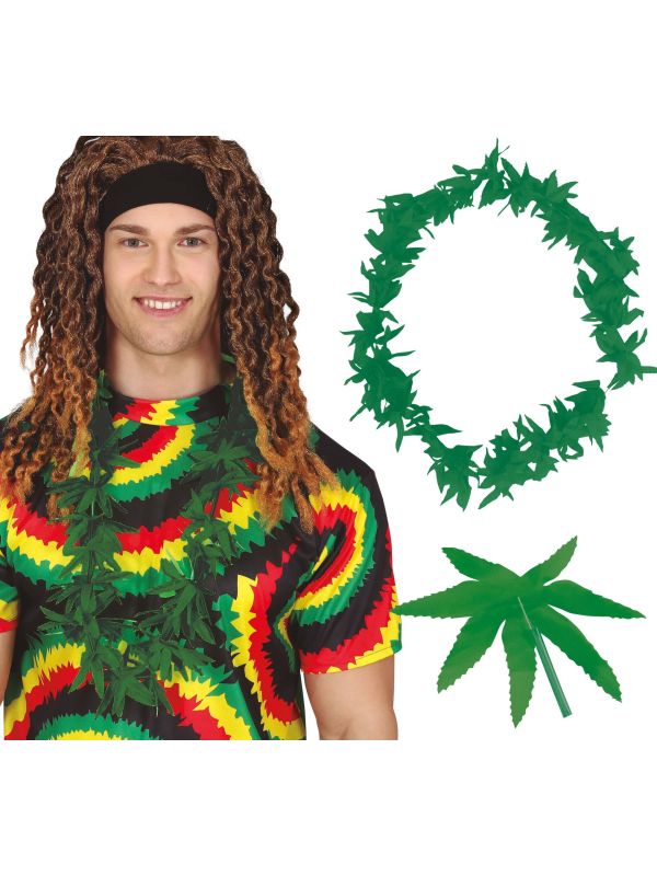 Groene Marihuana Bladeren Ketting