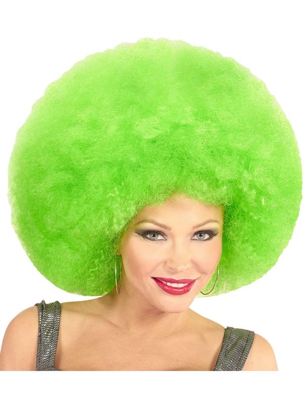 Groene Maxi Afro Pruik