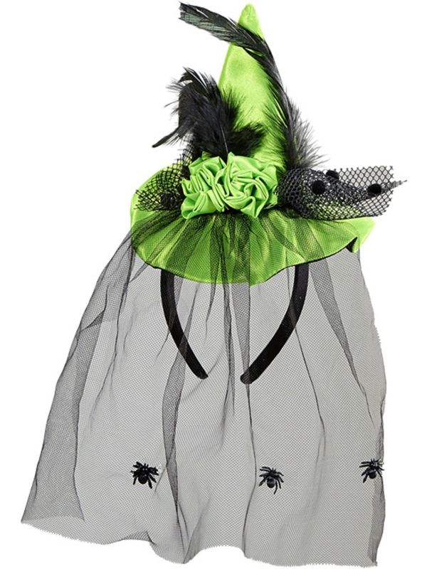 Groene Mini Heksenhoedje