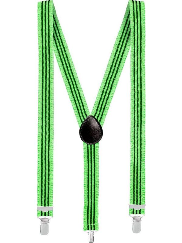 Groene Neon Bretels Volwassenen
