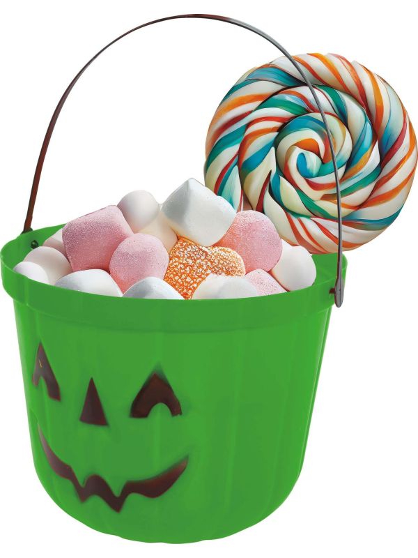 Groene Pompoen Snoepemmer 20cm