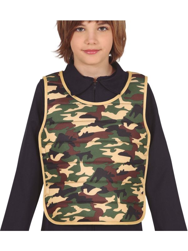 Groene Soldaten Camouflage Vest Kinderen