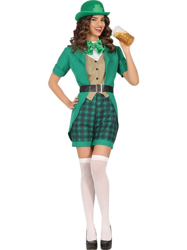 Groene St. Patrick's Outfit Dames