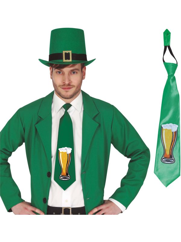 Groene St Patricksday Stopdas Bier 45cm