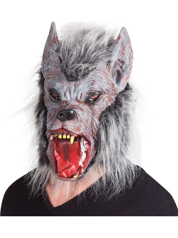 Groot Weerwolf Masker met Haar