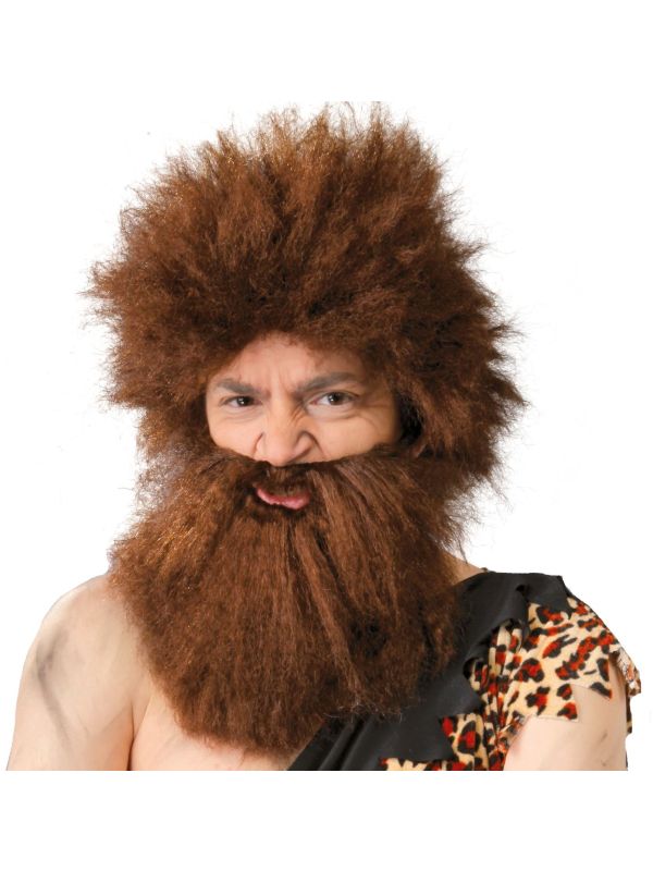 Grotbewoner Bruine Pruik met Baard