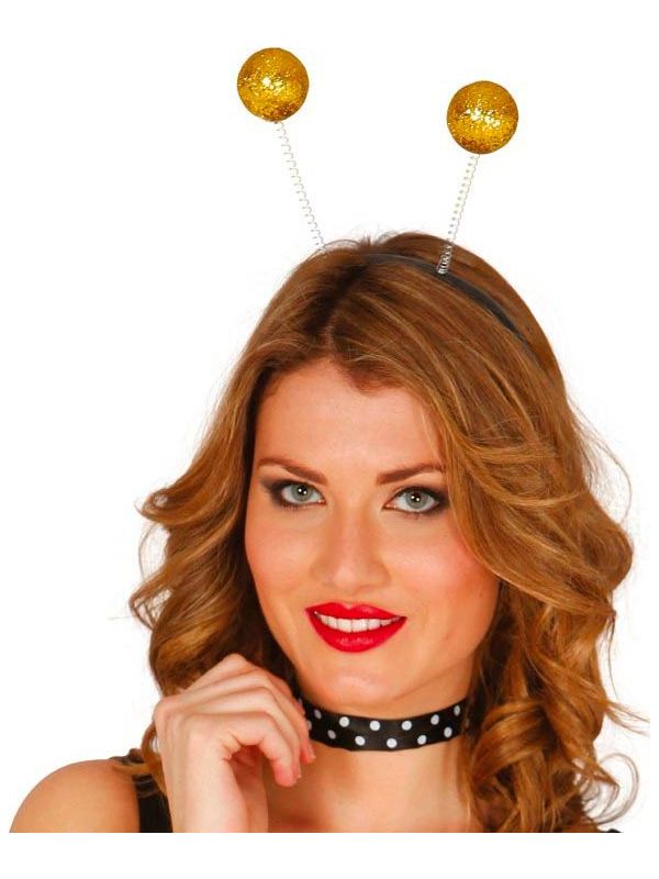 Haarband Gouden Glitter Ballen