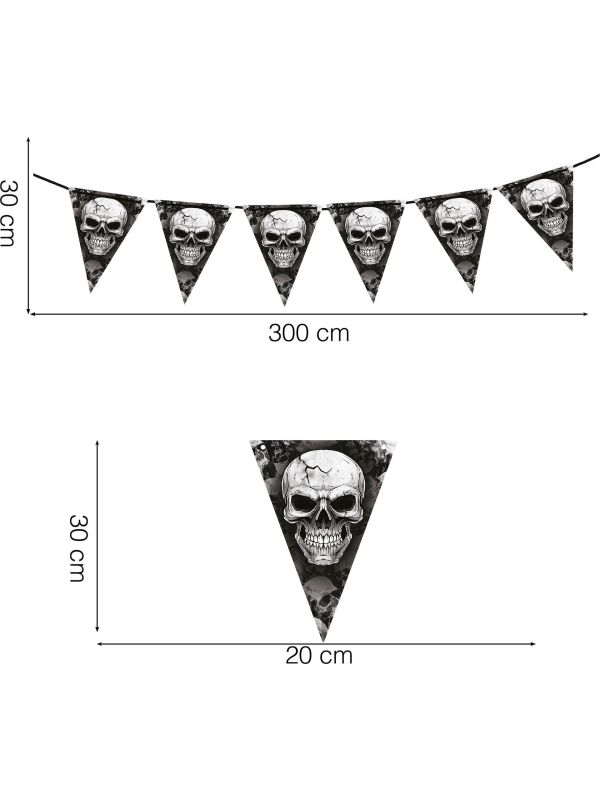 Halloween Angry Skull Vlaggenlijn