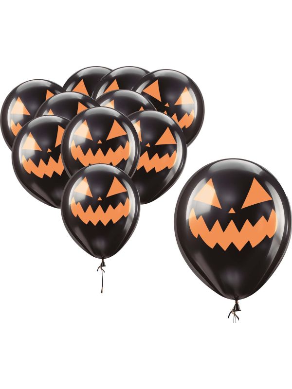 Halloween Black Pumpkin Ballonnen 30cm