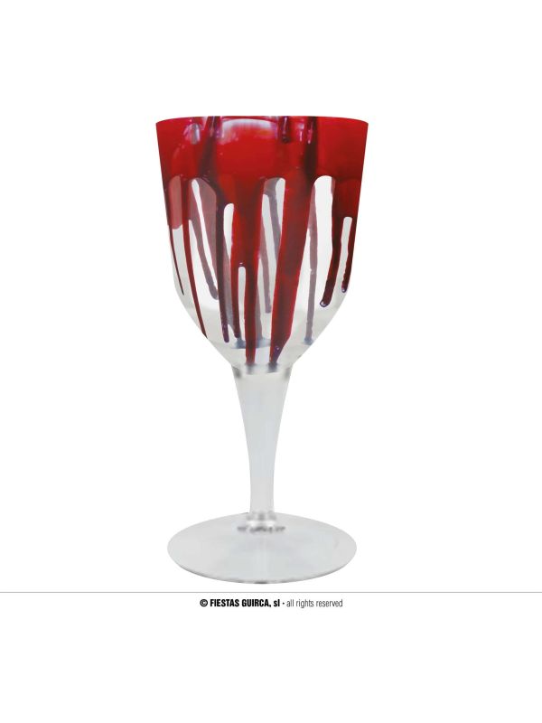 Halloween Bloederige Wijnglas