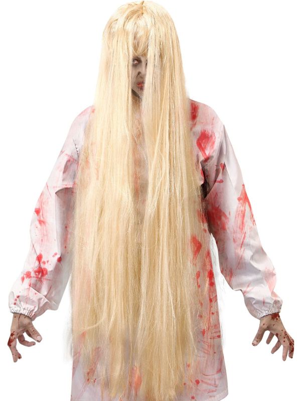 Halloween Blonde Kwade Geest Pruik