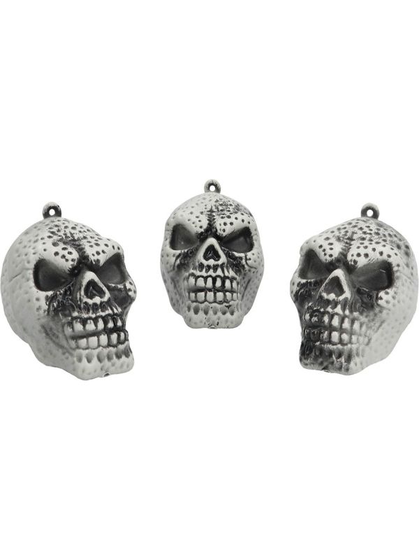 Halloween Decoratie Set 3 Schedels