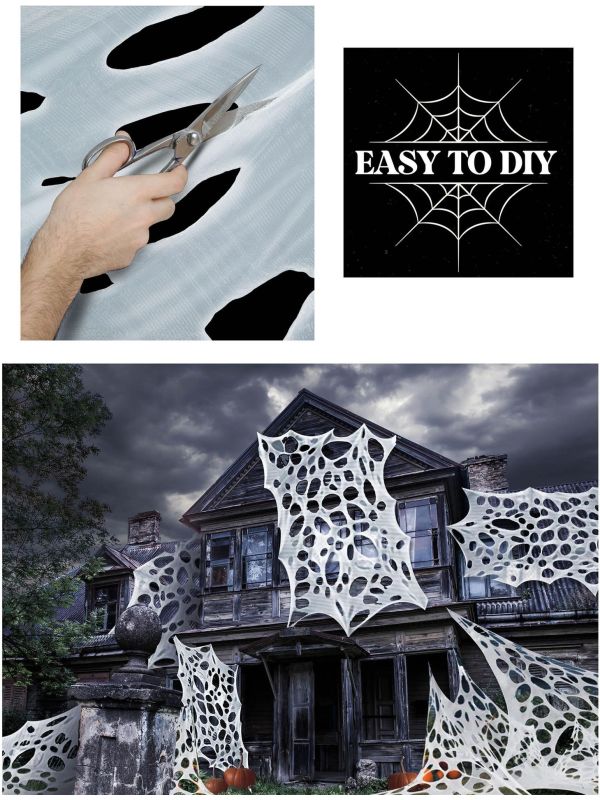 Halloween Diy Spinrag Wit 2X5M