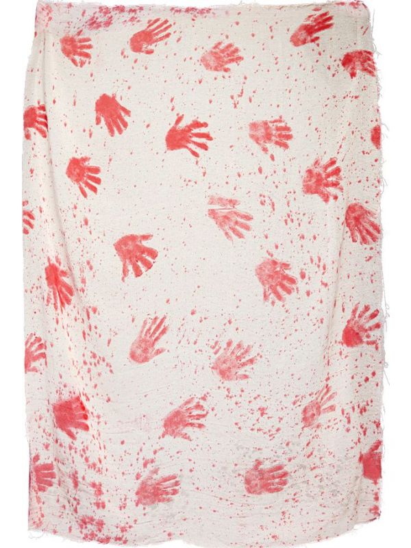 Halloween Doek met Bebloede Handen