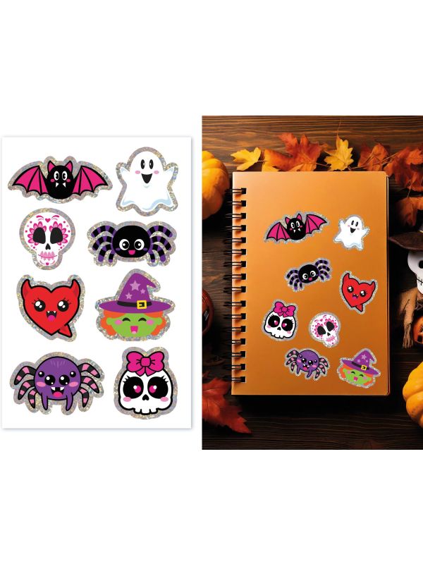 Halloween Figuren Holografische Stickers
