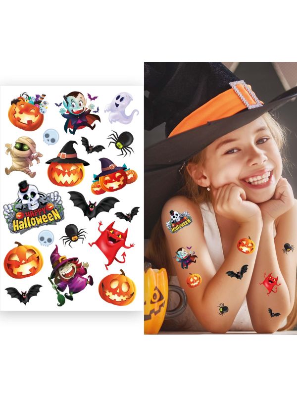 Halloween Figuren Nep Tattoos Kind