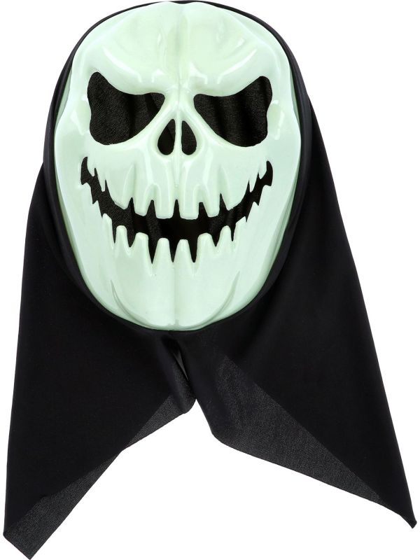 Halloween Glow In The Dark Masker Pompoen