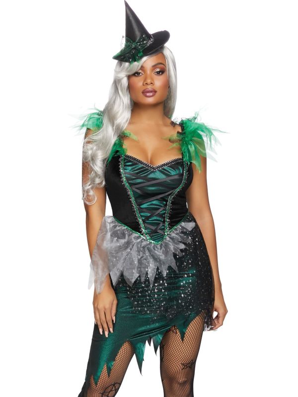 Halloween Heksen Jurk Groen