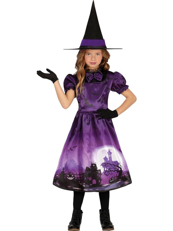 Halloween Jurk Paars Meisjes