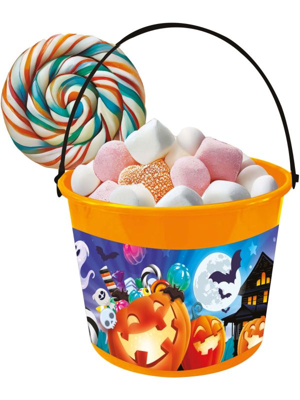 Halloween Kleurrijke Snoepemmer voor Kinderen