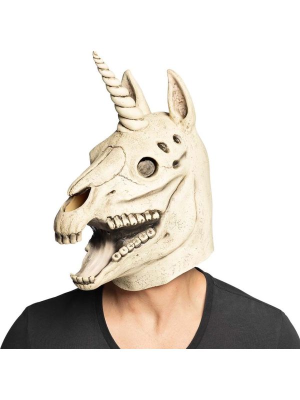 Halloween Latex Eenhoorn Schedel Hoofdmasker
