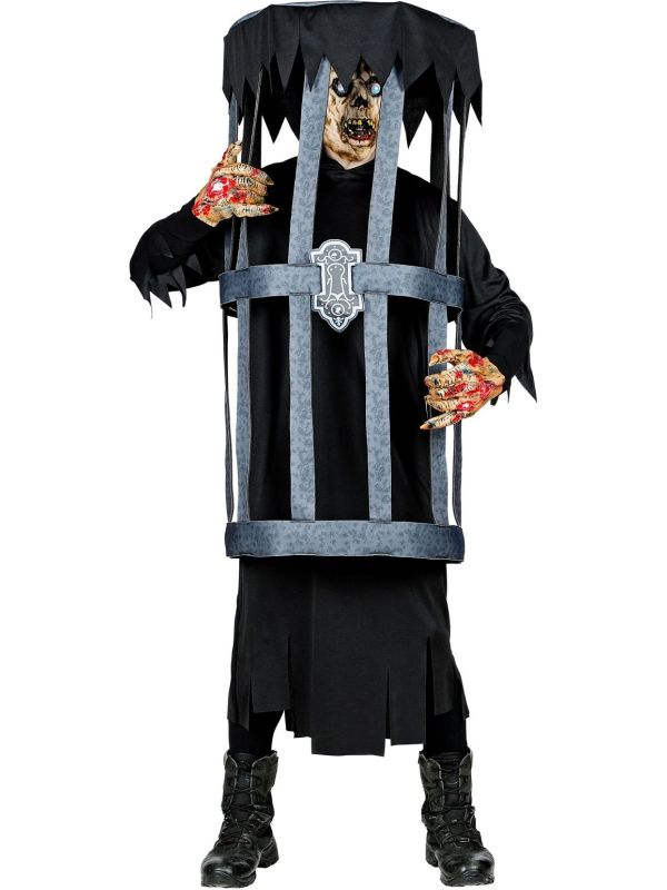 Halloween Opgesloten In Kooi Kostuum