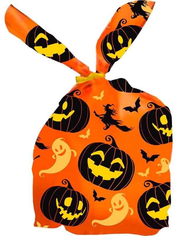 Halloween Oranje Pompoen Uitdeelzakjes