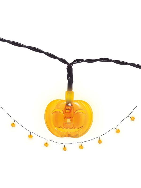 Halloween Oranje Pompoenen Lichtslinger