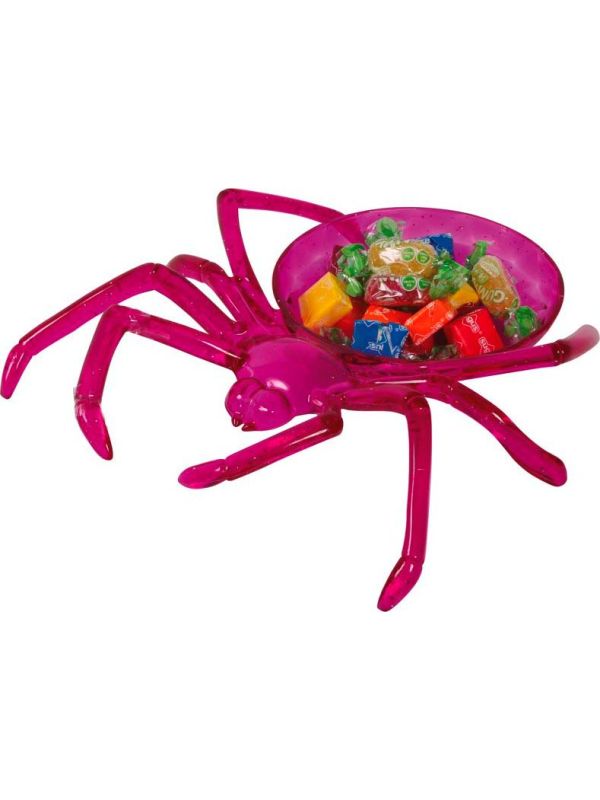Halloween Paarse Spin Snoep Schaal