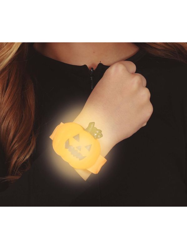 Halloween Pompoen Armband met Licht