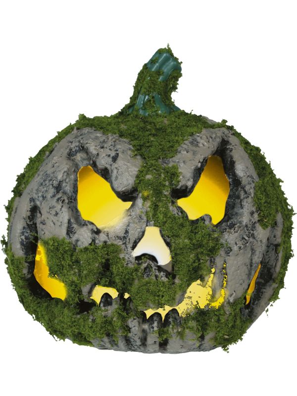 Halloween Pompoen Mos met Verlichting