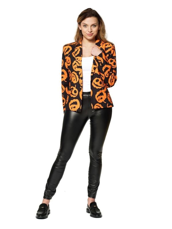 Halloween Pompoen Symbolen Suitmeister Blazer Dames