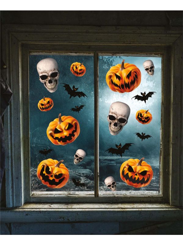Halloween Pompoenen Raamstickers