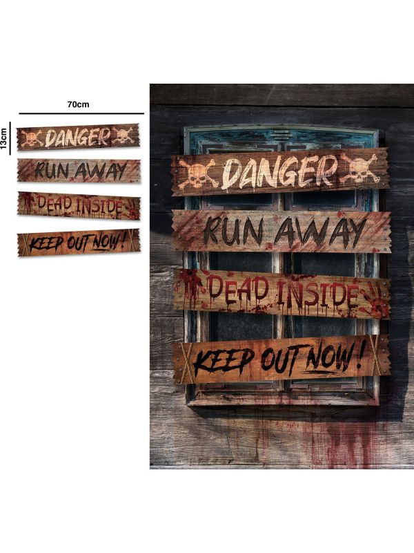 Halloween Raam Poster 70X13cm