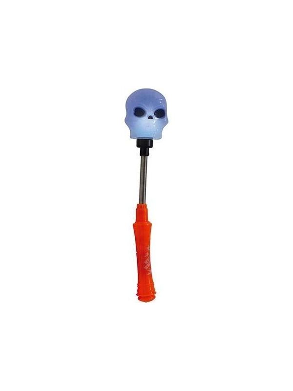 Halloween Schedel Toverstok met Licht 24cm