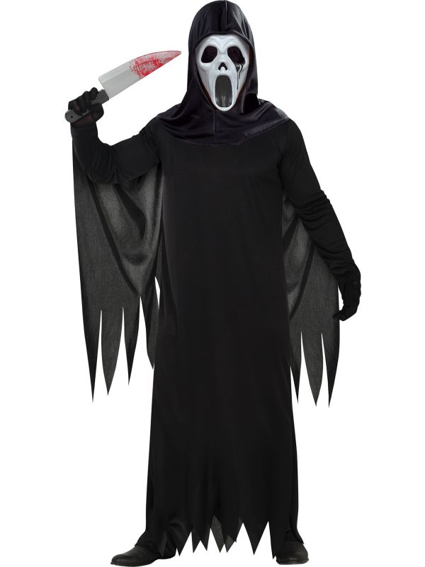 Halloween Scream Outfit met Masker Volwassenen