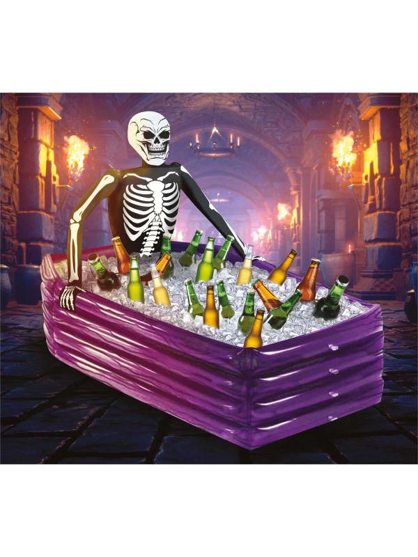 Halloween Skelet Doodskist Drank Koeler
