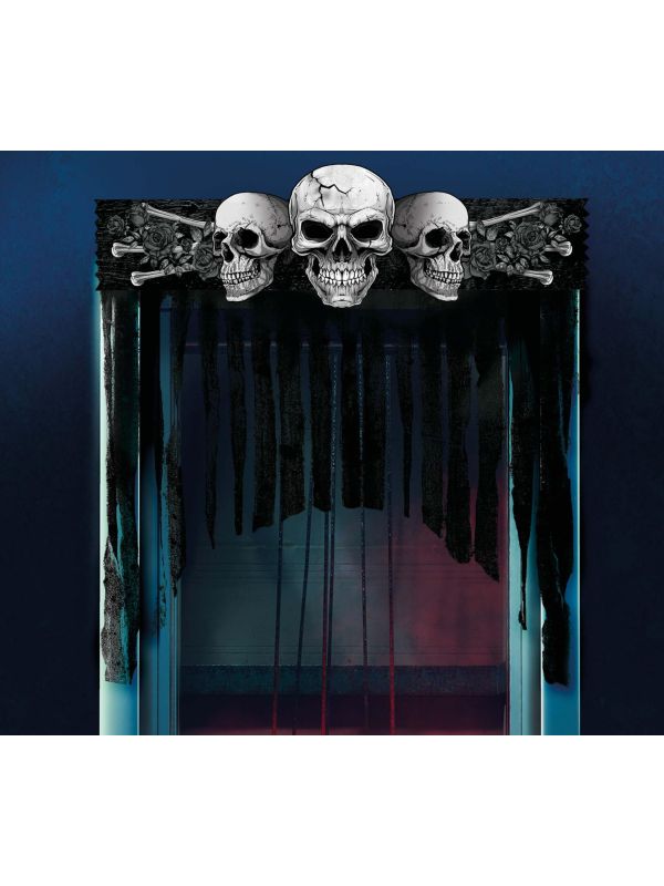 Halloween Skulls Deurgordijn