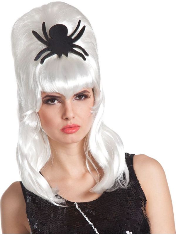 Halloween Spider Bride Pruik Wit
