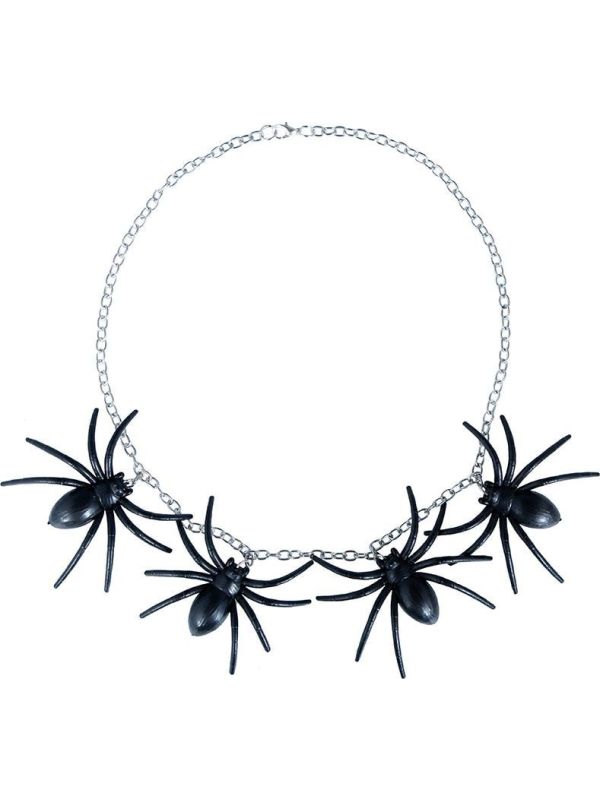 Halloween Spinnen Oorbellen en Ketting