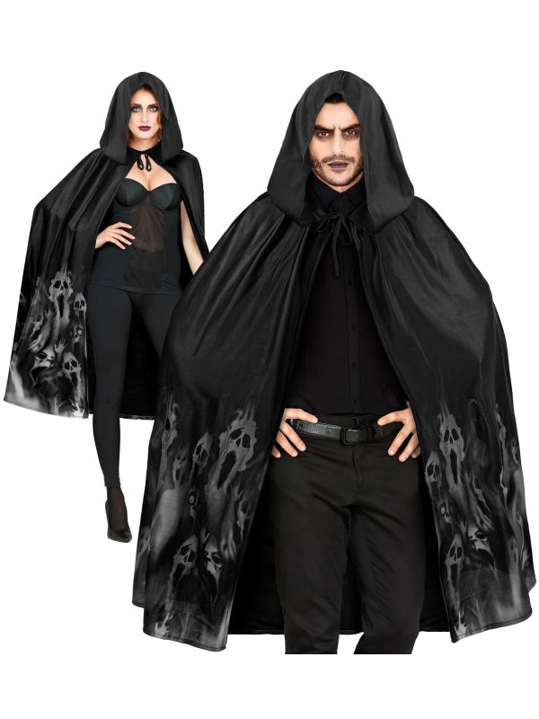Halloween Spook Cape Zwart