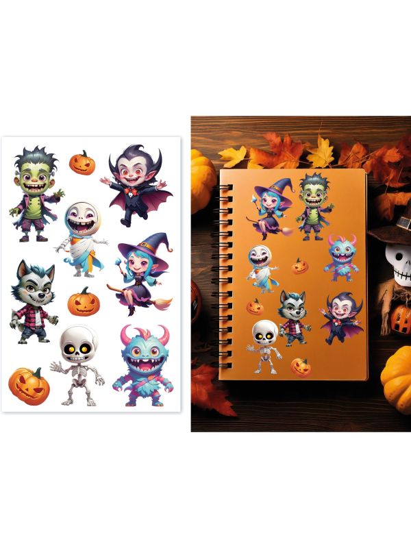Halloween Vrolijke Figuren Stickers